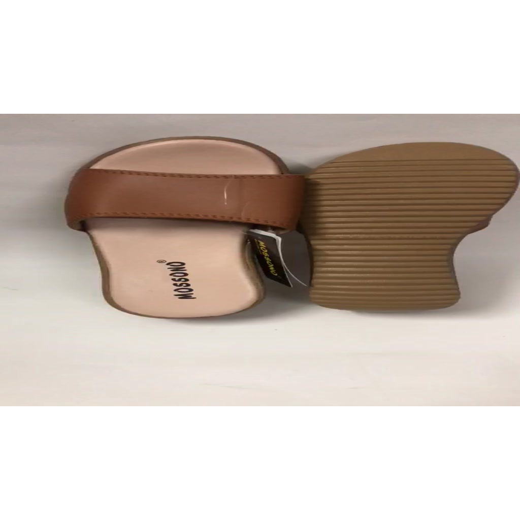 Dép Thái Nữ Quai Ngang Da Đế Cao Mossono YW568