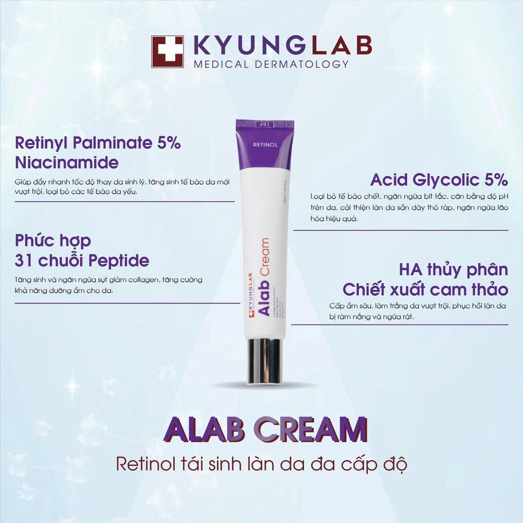 Kem retinol KyungLab Alab Cream chống lão hoá tái tạo trẻ hoá da 30ml