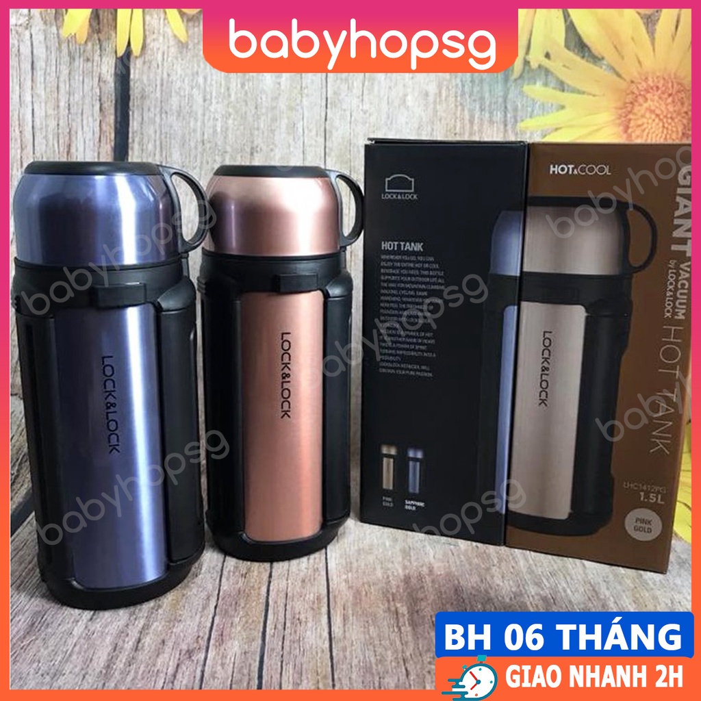 Bình giữ nhiệt Lock&Lock Giant Vacuum Hot Tank LHC1411, LHC1412, LHC1413 dung tích 1.2L-1.8L - BABYHOPSG
