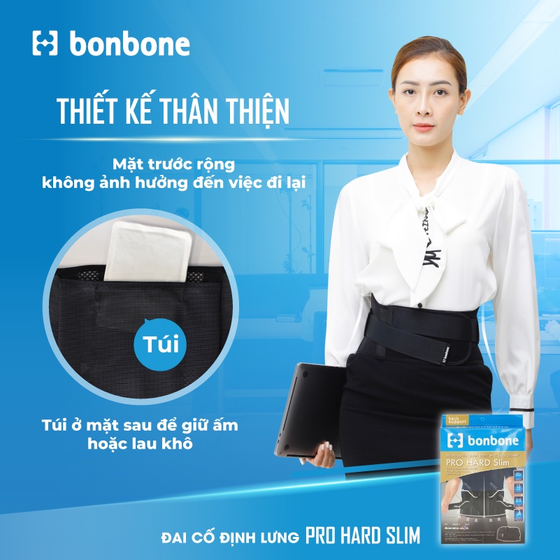 ✅ BONBONE PRO HARD SLIM  - Đai thắt lưng thoái hóa cột sống, thoát vị đĩa đệm, đau thần kinh tọa