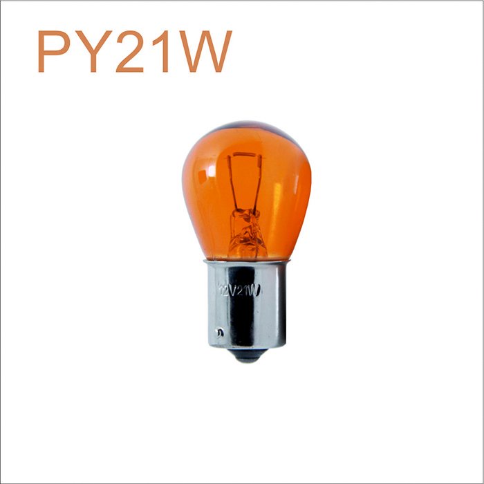 Bóng đèn s25 tiêu chuẩn màu cam amber 12v,24v 1tim BA15s chất lượng cao