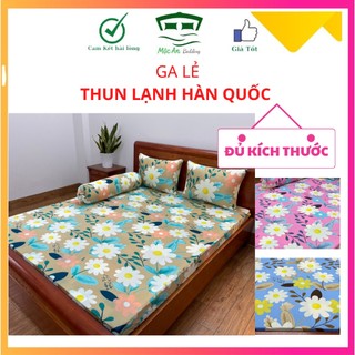 Ga grap giường lẻ thun lạnh hàn quốc, ga trải giường đủ size nệm 1m, 1m2,1m4, 1m6, 1m8, 2m, 2m2
