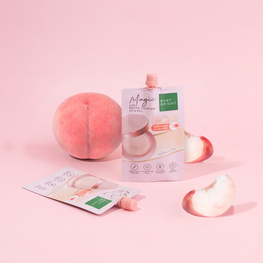 Phấn Nước Baby Bright Magic Soft Matte Cushion SPF45 PA++ Tự Điều Chỉnh Màu Da Tip 7g