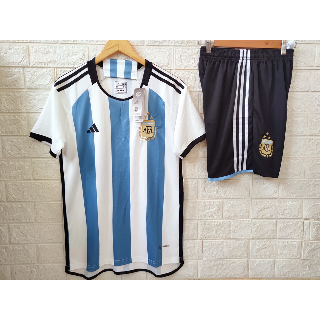 Bộ đá banh Argentina 3 sao sân nhà 2022 bigsize