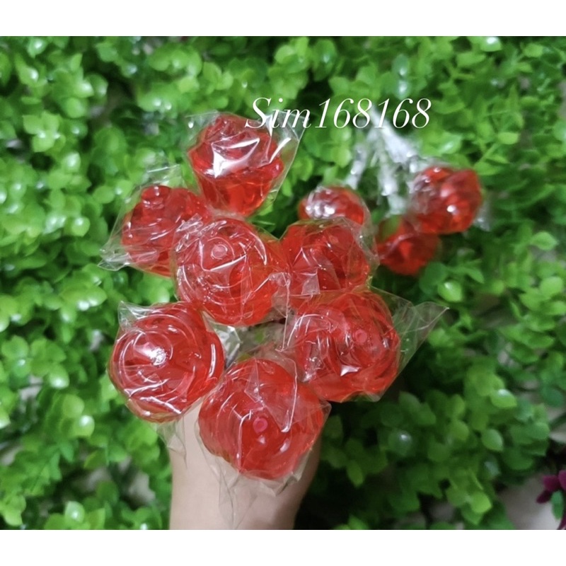 [lẽ 1 cây ]kẹo hoa Hồng