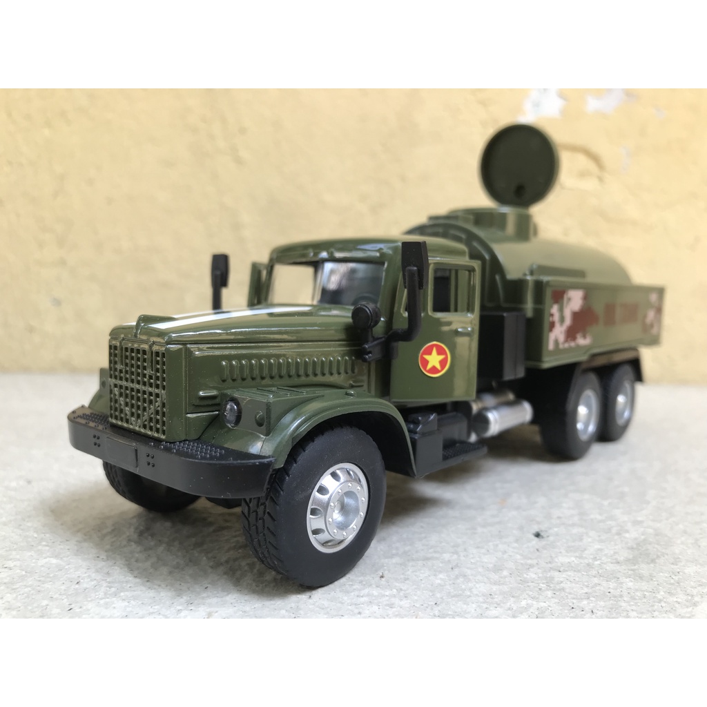 Mô hình xe Quân sự Gaz 3308 Xăng dầu 1:36