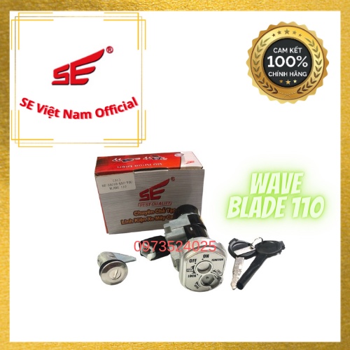 Khóa điện 2 cạnh xe WAVE BLADE 110, SE-35010-K57-V00 - Hàng chính hãng