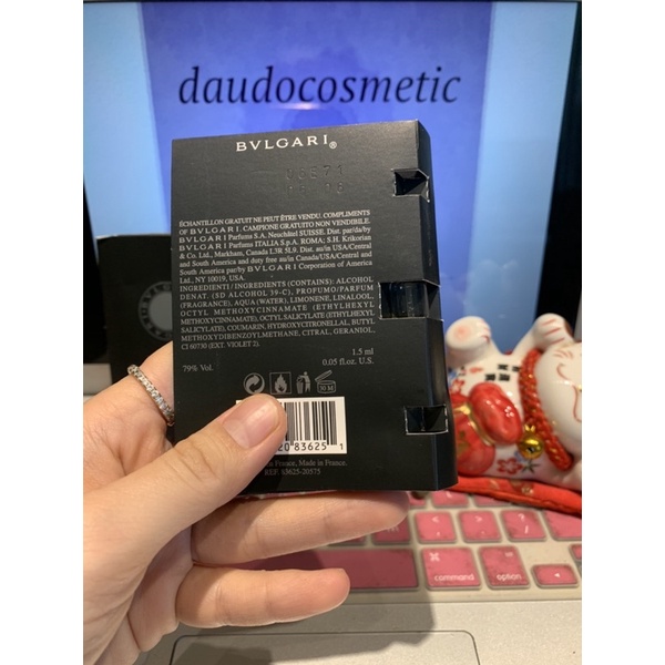 Nước hoa Bvlgari Pour Homme Soir - Bvlgari Pour Homme Extreme EDT 1.5ml