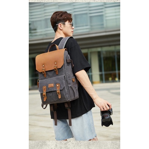 Balo máy ảnh T333 pha da