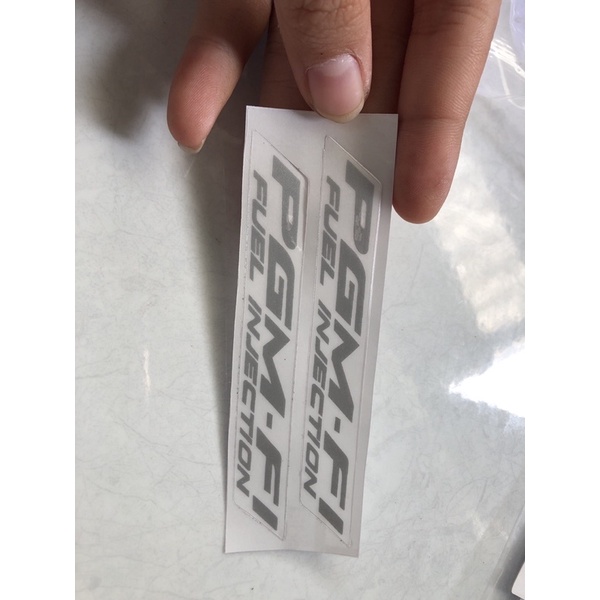 Cặp PGM -FI Bạc Decal In