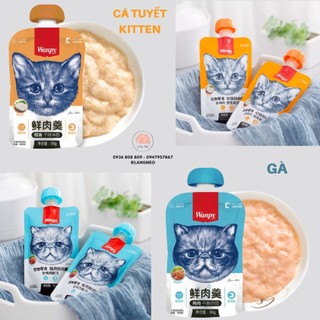 Súp thưởng cho mèo - Wanpy nắp vặn 90gr