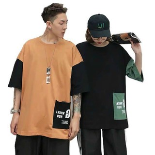 Áo đôi cá tính - áo đôi cá tính, áo thun nam nữ tay lỡ form rộng có túi bên hông, áo phông unisex form siêu to khổng lồ