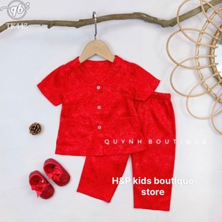 🌻Bộ bà ba gấm bé gái, set bà ba, áo bà ba gấm lụa trắng đỏ hồng vàng cho bé gái 7-20kg