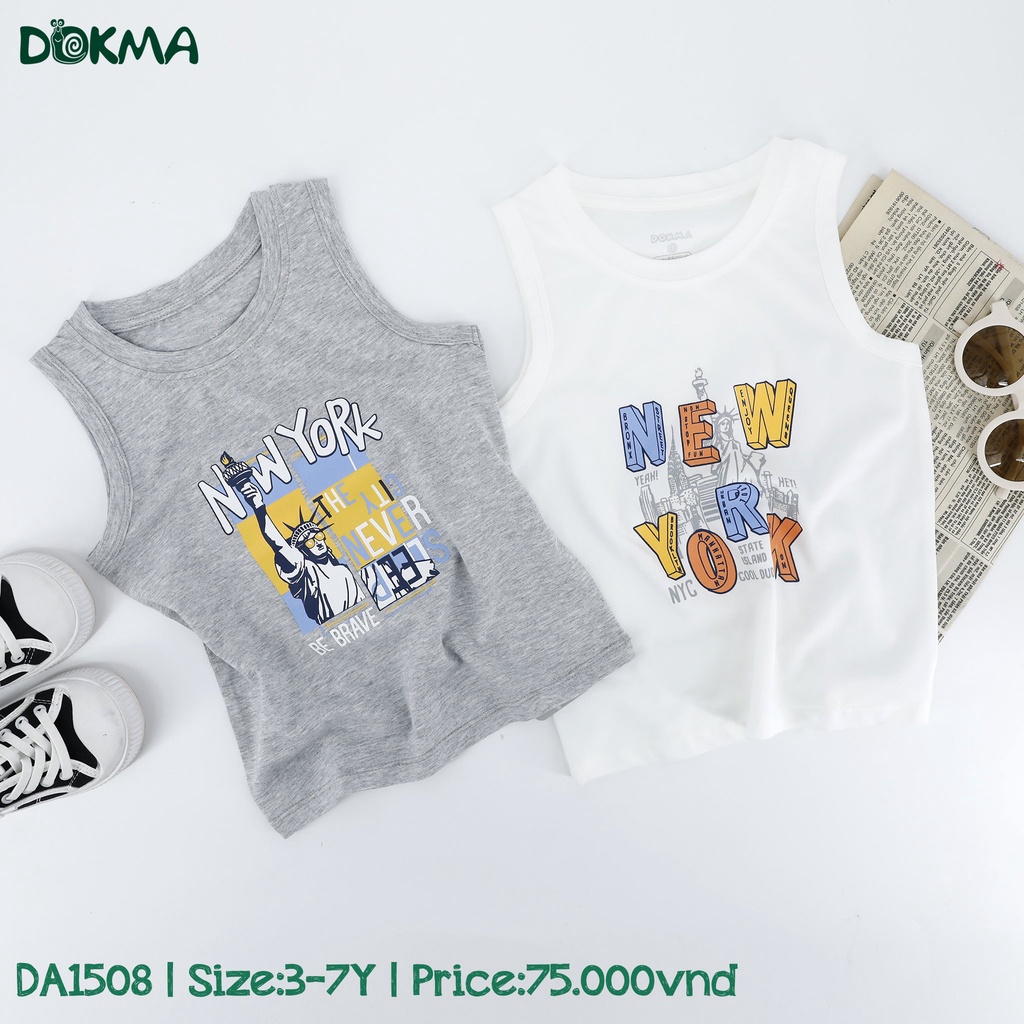 Áo ba lỗ bé trai Dokma DA1508