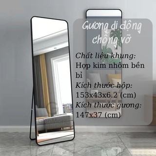 Gương chống vỡ soi toàn thân- gương di động 4d