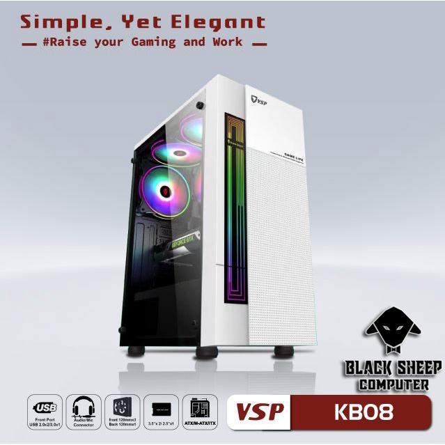 Vỏ Case VSP KB08 WHITE (TRẮNG)