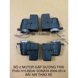 Bộ 2 motor gập gương trái phải hyundai sonata 2009-2014 bãi xịn tháo xe