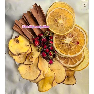Trà detox hoa quả sấy khô vị “ cam, táo,quế, hoa hồng”