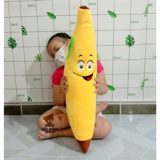 Gối ôm trái chuối size lớn 75cm cho bé 2 tuổi