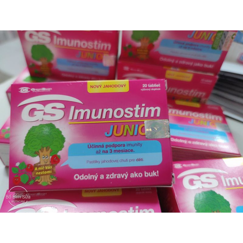 Viên ngậm tăng đề kháng cho bé GS Imunostim Junior, Giúp Tăng cường miễn dịch và sức khỏe đường hô hấp_Chính hãng