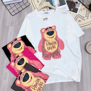 Áo phông thun unisex nam nữ mặc được in hình gấu nổi chất cotton khô BO UNISEX(QUÀ TẶNG)