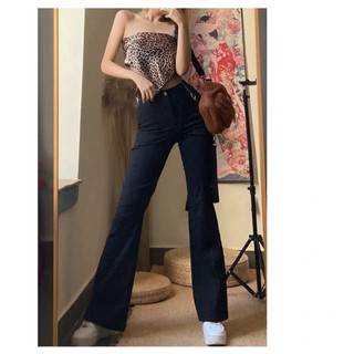Quần jean nữ ống loe cạp cao Siêu hot