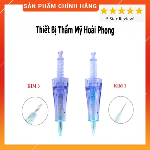 (Sale) Đầu Kim Cấy Mặt Phi Kim Đầu Kim Nano Xanh, Kim 12, Kim 36 Lăn Kim Chính Hãng.
