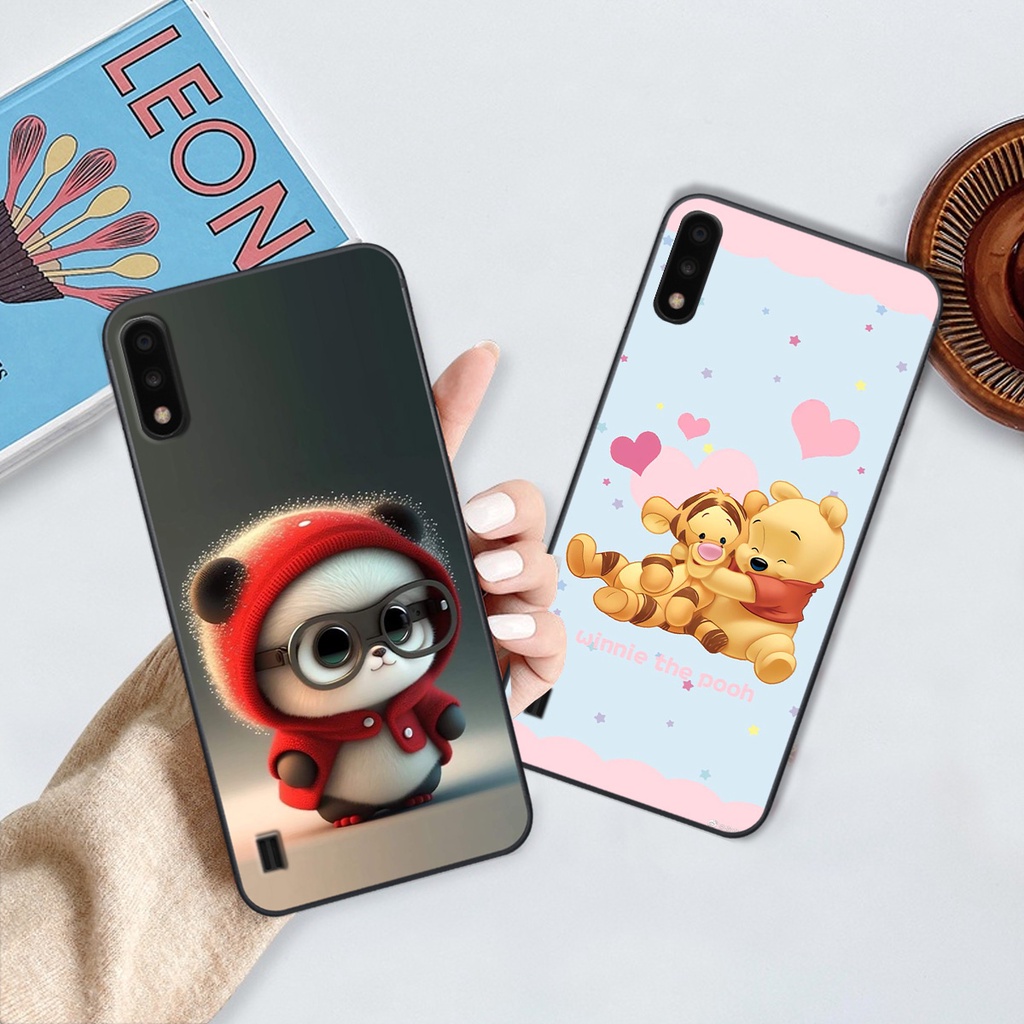 Ốp Samsung A01 / A02 in hình gấu cute dễ thương siêu xinh đáng yêu