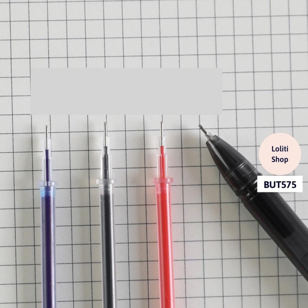 Set 10 ruột bút mực nước màu đen ngòi 0.38mm tiện dụng LOLITI BUT575