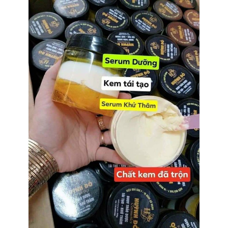 Body thảo dược, tái tạo, khử thâm, dưỡng trắng HUỲNH ĐỖ 250g