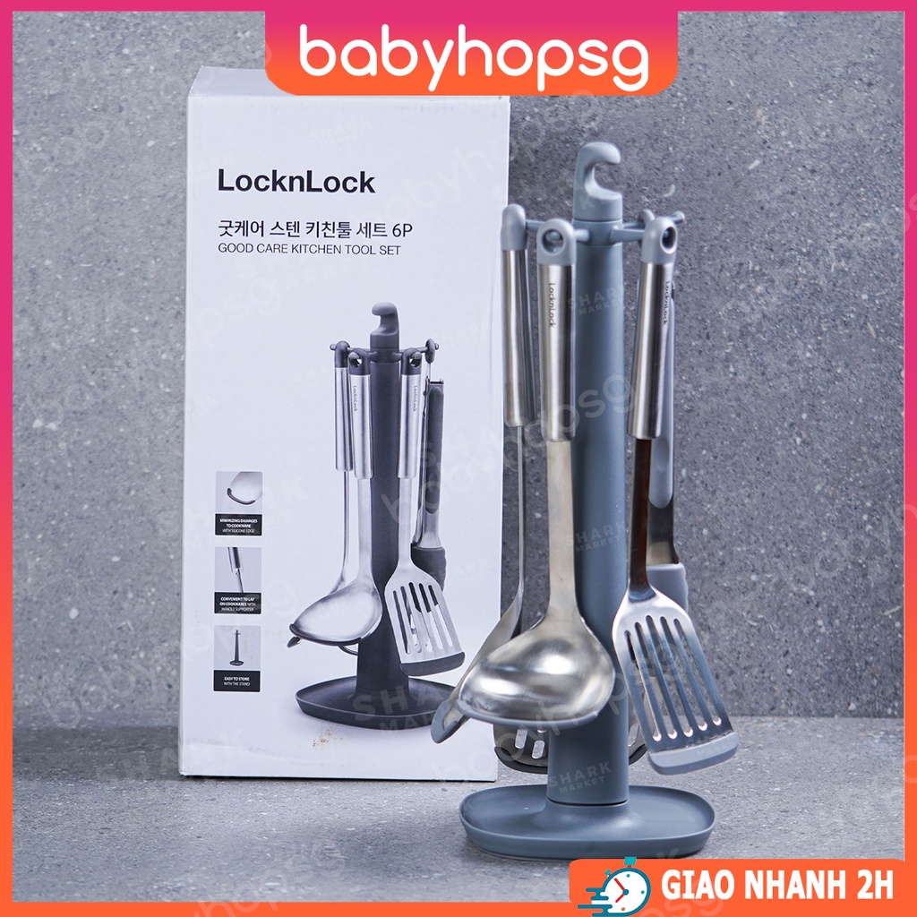 Bộ dụng cụ nhà bếp Good Care 6P Lock&Lock CKT330S01 - BABYHOPSG