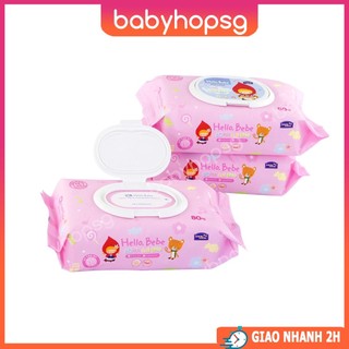 Khăn giấy ướt lock&lock hello bebe hbb812 set 20 tờ và hbb809 set 80 tờ - babyhopsg
