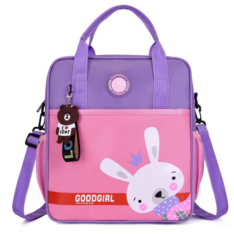 Túi xách cho bé đi học thêm đeo chéo và đeo balo đựng đồ dùng sách vở phù hợp nhất cho bé cấp 1