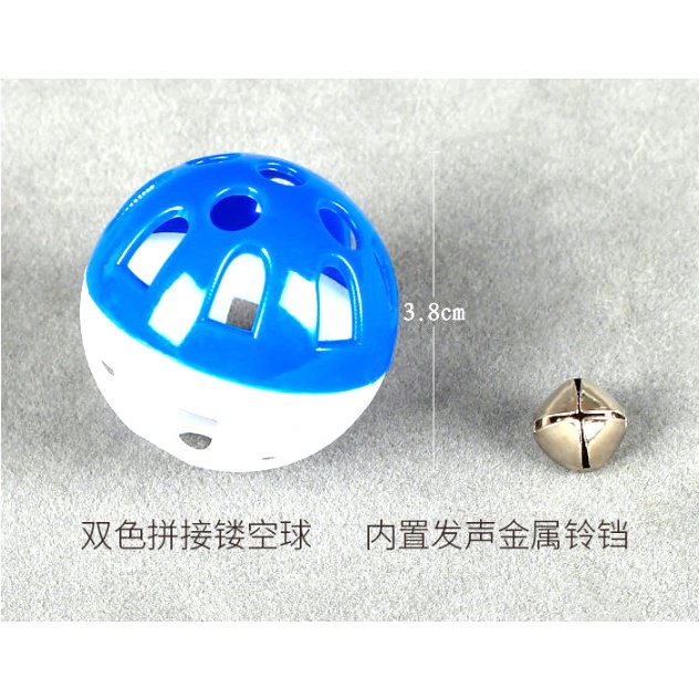 Bóng nhiều màu gắn chuông dành cho chó mèo