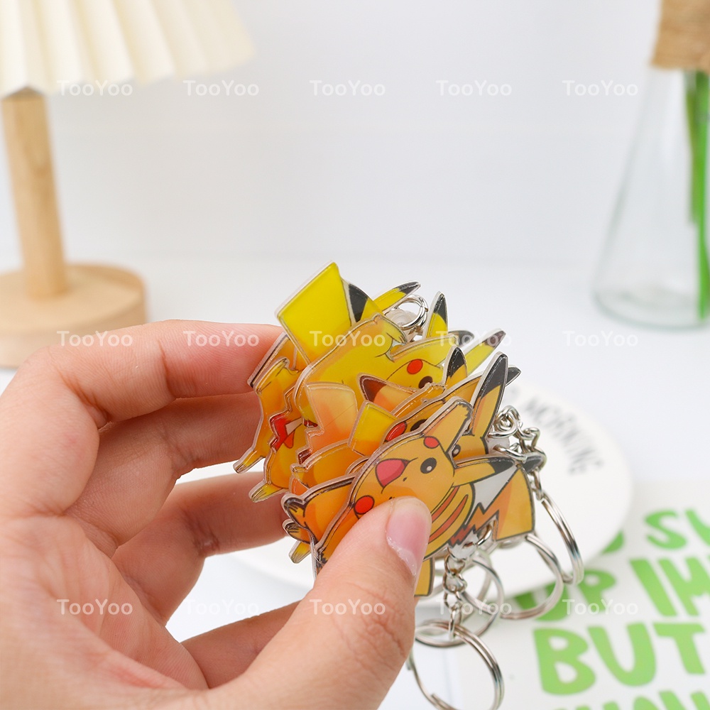 Móc khóa Pokemon mini chất liệu mica dễ thương cute TooYoo BK00352