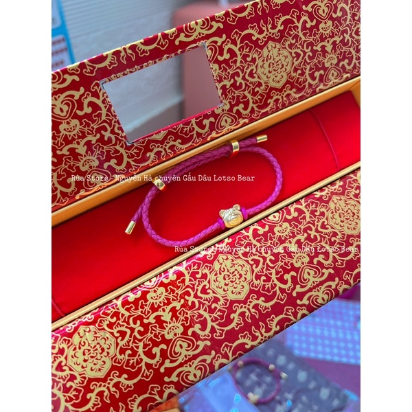 VÒNG TAY CTF KÈM CHARM GẤU DÂU