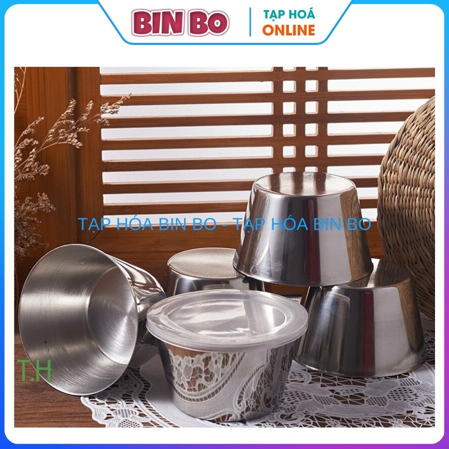 Combo 5 Khuôn bánh flan bằng inox 304 có nắp