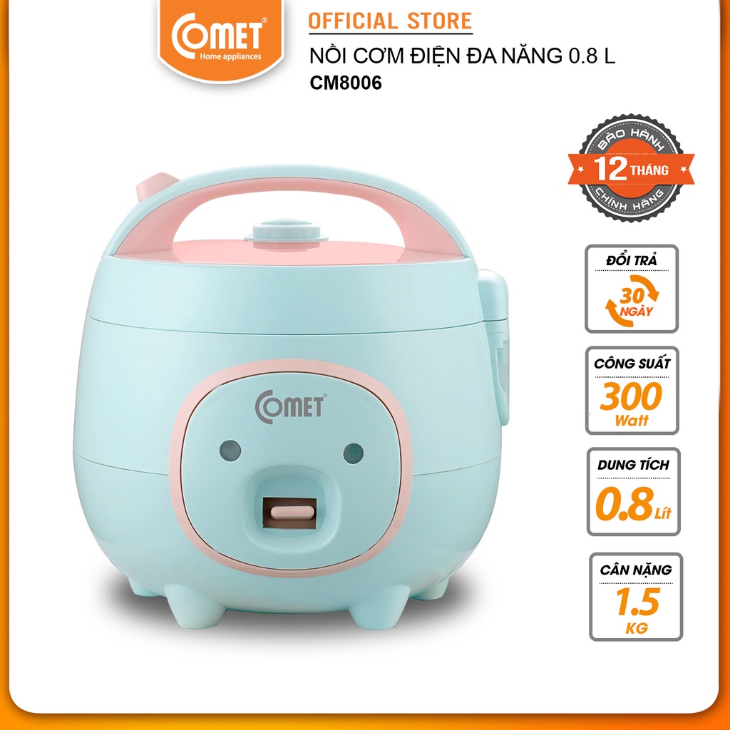 Nồi cơm điện mini nắp gài COMET CM8006