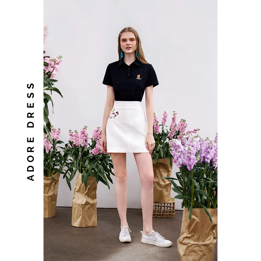 Áo phông polo T-shirts cotton 2 màu 3ASTS1006 ADORE DRESS