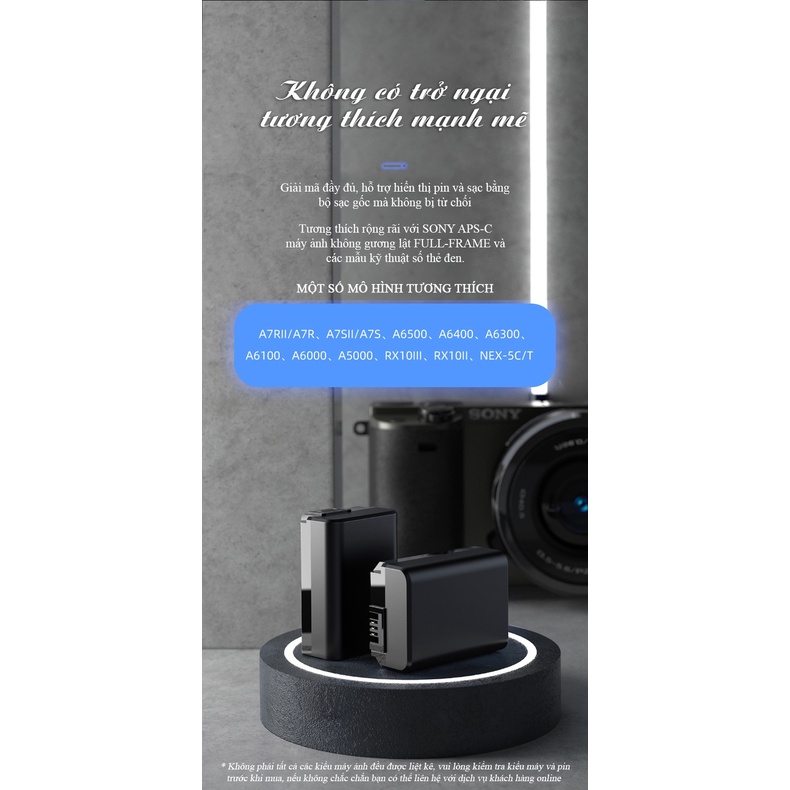 Pin Pisen Sony FW50  | Hàng Chính Hãng | Bảo Hành 18 Tháng