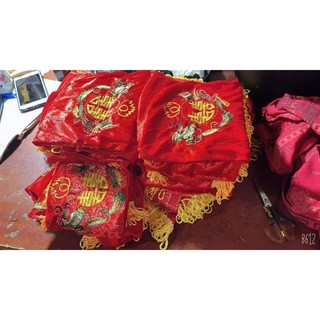 Khăn nhung phủ mâm quả, phủ tráp đám cưới, khăn phủ quả, khăn rồng phụng trang trí cưới