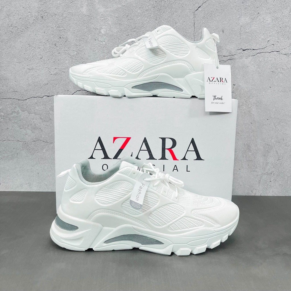Giày Thể Thao Nam AZARA- Giày Sneaker Màu Đen - Trắng, Giày Thể Thao UNISEX, Dáng Thể Thao Dễ Phối Đồ- G5311