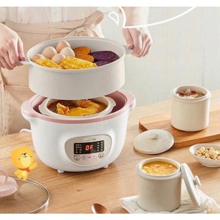 Nồi nấu cháo chậm đa năng Bear 1,6L hầm , ninh , nấu cháo