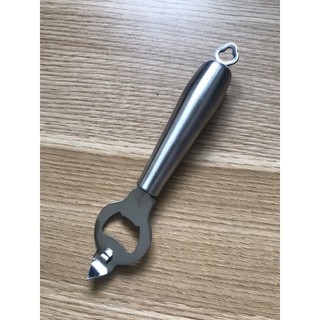 Dụng cụ khui bia mở nắp hộp lon sữa bò hai chức năng inox 304
