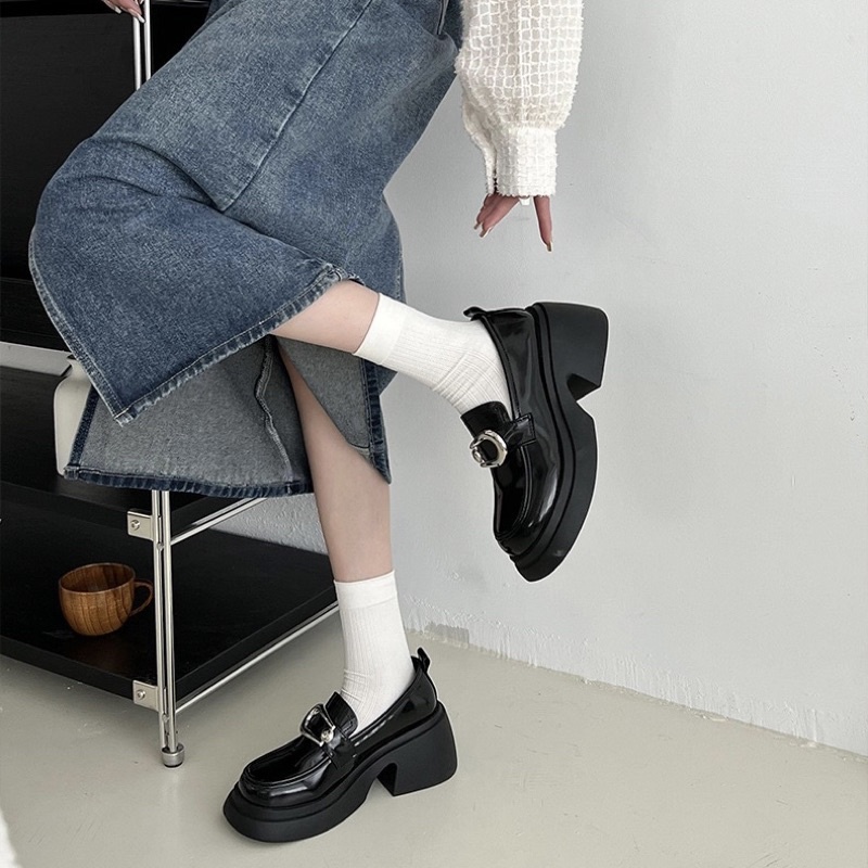 GIÀY LƯỜI O301 ĐẾ CAO 6.5CM MÓC CÀI SẮT