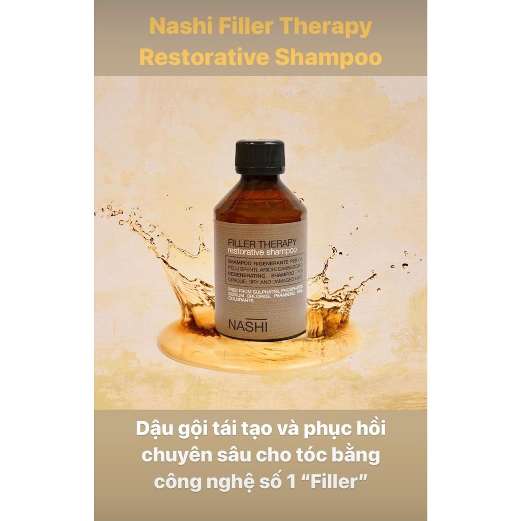 Dầu gội xả phục hồi tái tạo tóc Nashi Therapy 250ML + 150ML