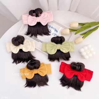 Turban nơ tóc giả 1 chỏm điệu xinh cho bé gái 2040