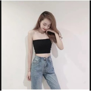 Áo ống nữ cúp ngực, áo bra không dây dáng CROPTOP ôm thời trang không có MOD ngực