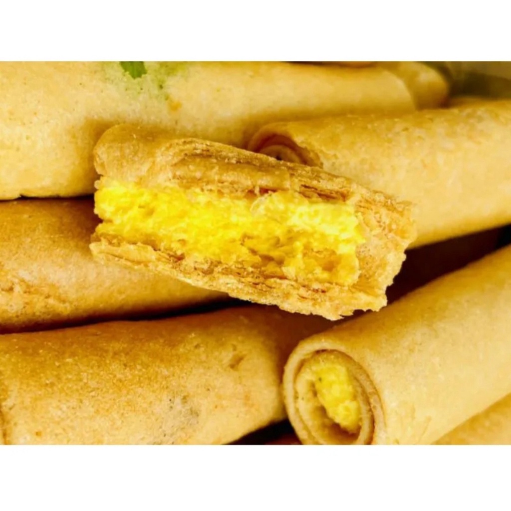 500gr Bánh ống ngò nhân kem sầu riêng hũ- chik food