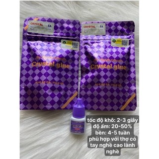 Keo nối mi crystal glue, keo nối mi tím chuẩn